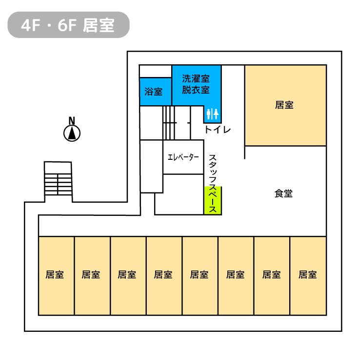 4階・6階間取り図